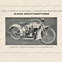 D-Rad D-Moottoripyörä finnisch Prospekt M23